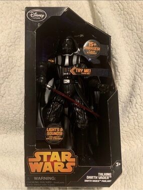 Star Wars 14'' TALKING DARTH VADER Parlant Electronic Figure Disney Store NEW